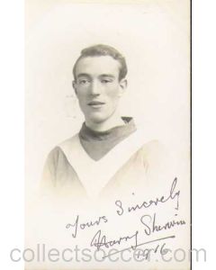 1916 Leeds City very rare autographed Postcard H Sherwin