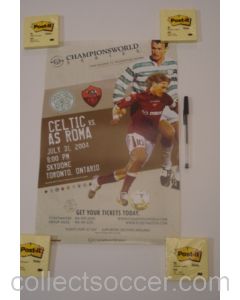 In the USA - Celtic v Roma Championsworld poster 31/07/2004