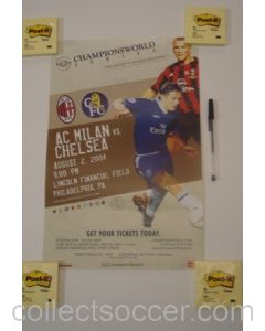 In the USA - Milan v Chelsea Championsworld poster 02/08/2004