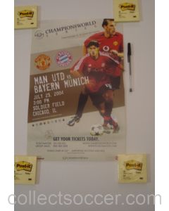 In the USA - Manchester United v Bayern Munich Championsworld poster 25/07/2004