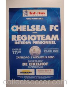 Regioteam v Chelsea 05/08/2000 poster