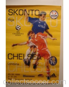Skonto Riga v Chelsea poster 25/08/1999