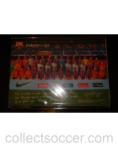 2005 Barcelona on Tour Japan poster card, a sticker and some pictures