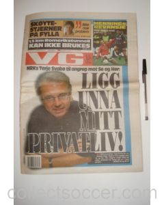 VG newspaper of 18/03/1999, covering Inter Milan v Manchester United