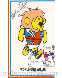 Nobby Stiles Signed World Cup Willie First Day Cover
