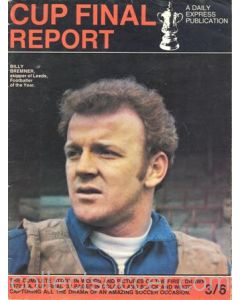1970 Chelsea v Leeds United FA Cup Final match a Daily Express publication of 1970 featuring Billy Bremner on the front page