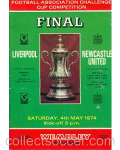1974 FA Cup Final Programme Liverpool v Newcastle United