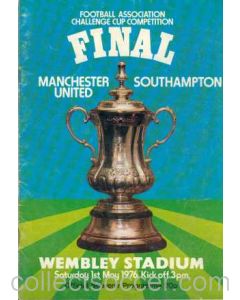 1976 FA Cup Final Programme Manchester United v Southampton