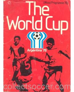 1978 World Cup in Argentina Official Programme