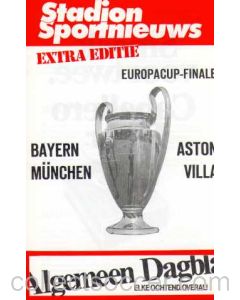 1982 European Cup Final  Aston Villa v Bayern Munich Stadium Issue Official Programme 