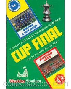 1983 FA Cup Final Programme Brighton and Hove Albion v Manchester United