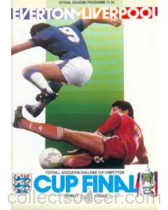 1986 FA Cup Final Programme Everton v Liverpool
