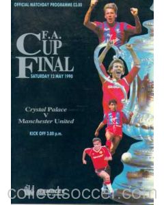 1990 FA Cup Final Programme Crystal Palace v Manchester United