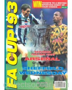 1993 Sporting World Publications Magazine special edition for the 1993 FA Cup Final played between Arsenal and Sheffield Wednesday