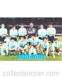 1998 World Cup in France - Argentina Team postcard