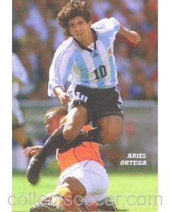 1998 World Cup in France Ariel Ortega postcard