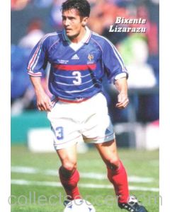 1998 World Cup in France - Bixente Lizarazu postcard