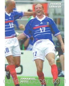 1998 World Cup in France - Franck Leboeuf & Emmanuel Petit postcard