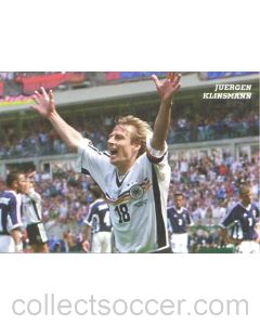 1998 World Cup in France Jurgen Klinsmann postcard