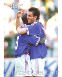 1998 World Cup in France Laurent Blanc postcard