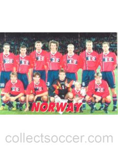 1998 World Cup in France - Norway Team postcard