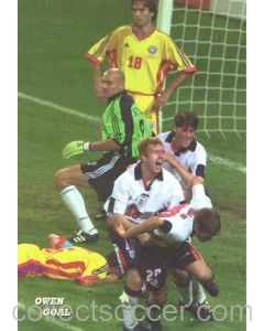 1998 World Cup in France Owen Goal postcard