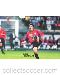 1998 World Cup in France Raul Gonzalez postcard