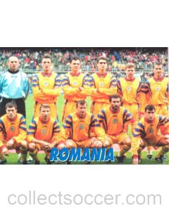 1998 World Cup in France - Romania Team postcard
