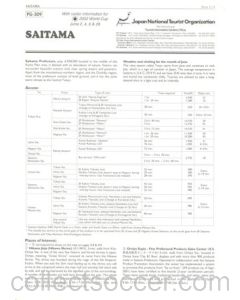 2002 World Cup - Saitama information for visitors