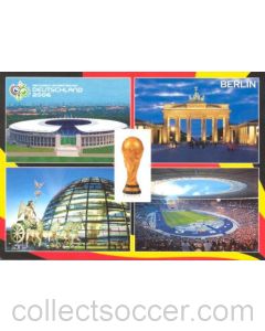 2006 World Cup Germany postcard Berlin in 4 photos