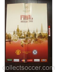 2008 Champions League Final in Moscow poster