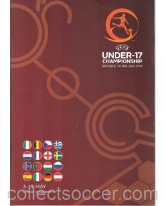 2019 UEFA Under 17 Football Championship Official Programme held in Ireland