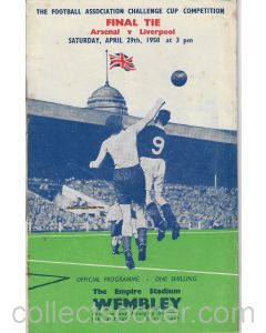 1950 FA Cup Final Programme Arsenal v Liverpool