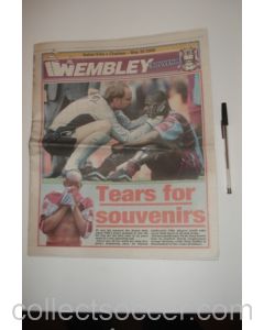 Wembley newspaper of 20/05/2000, covering 2000 F.A. Cup final Aston Villa v Chelsea