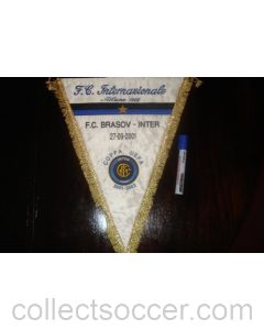 Brasov, Romania v Internationale, Milamo, Italy 27/09/2001 UEFA Cup Pennant