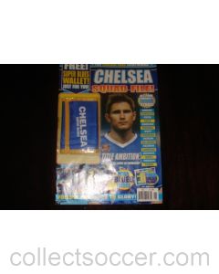 Chelsea Squad File multi poster magazine with a Chelsea Super Blues souvenir purse of Season 2004-2005