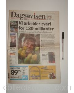 Dagsavisen newspaper of 18/03/1999, covering Tromso v Chelsea and Gianluca Vially