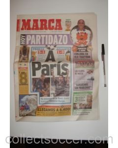 Marca newspaper of 19/04/2000, covering 2000 Champions League Semi-Final Barcelona v Valencia