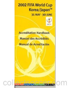 2002 World Cup Accreditation Handbook