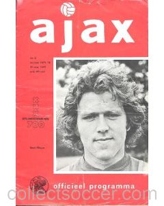 1975 Ajax v AZ'67 official programme 20/08/1975