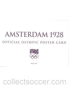 Amsterdam 1928 Official Olympic Poster Card