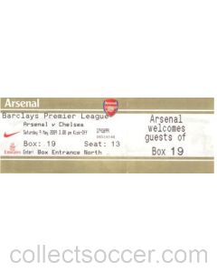 Arsenal v Chelsea ticket 09/05/2009