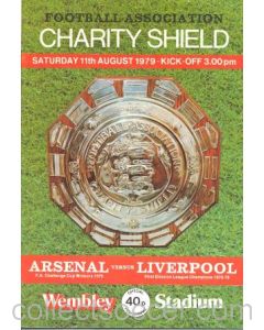 1979 Charity Shield Official Programme  Arsenal v Liverpool 