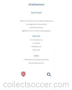 Arsenal menu