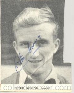 Arsenal - Peter Goring Signed Newspaper Cutting Photograph