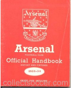 Arsenal official handbook 1953-1954