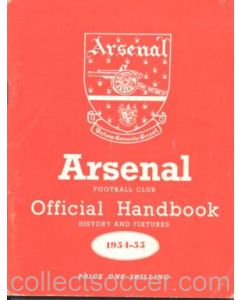 Arsenal official handbook 1954-1955