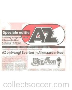 AZ Select v Everton AZ newspaper special edition 01/08/1998