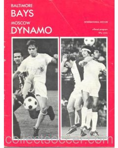 1972 Baltimore Bays v Moscow Dynamo official programme