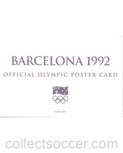 Barcelona 1992 Official Olympic Poster Card